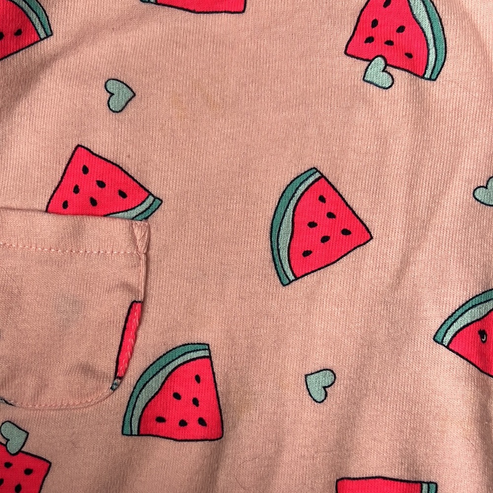 Carters Strawberry button Romper - Picture 5 of 6